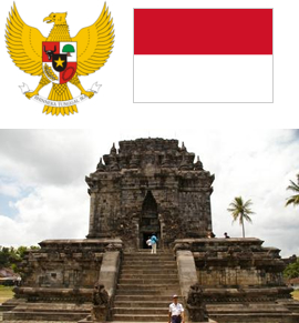 インドネシアの国旗など